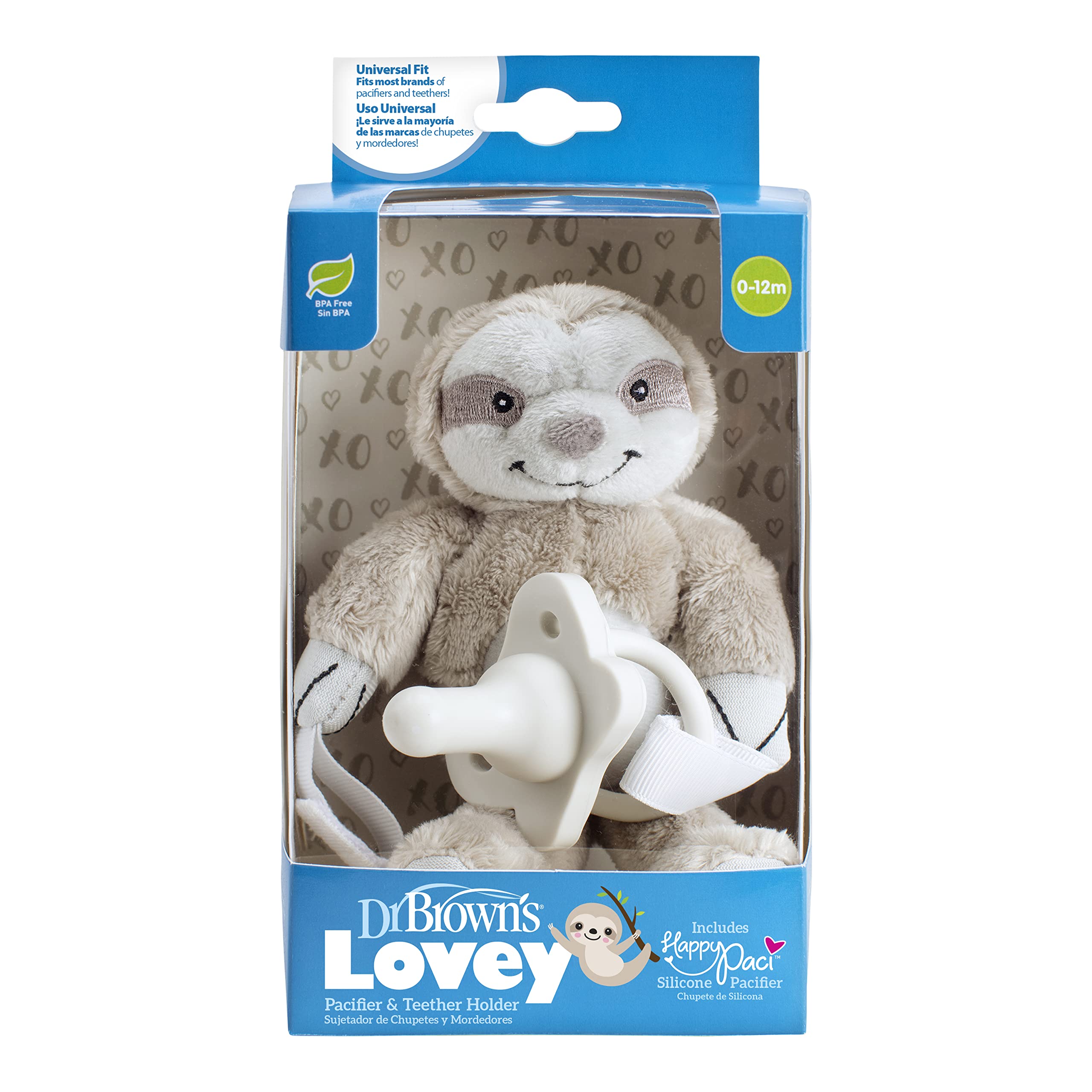 Sloth Lovey w/ Gray 1pc Silicone