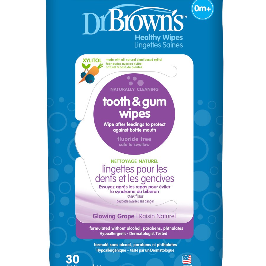 Tooth & Gum Wipes, 30 Pack