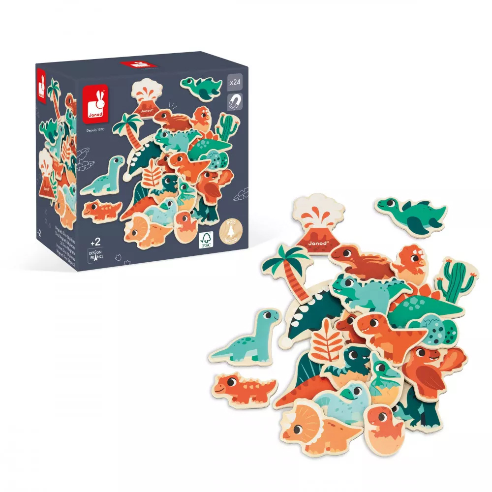 DINO - DINO MAGNETS - 24 PIECES