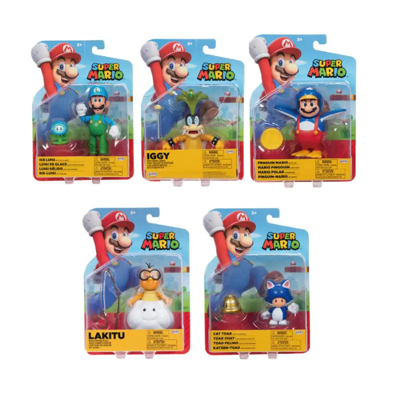 SUPER MARIO ART. FIGURES 4"