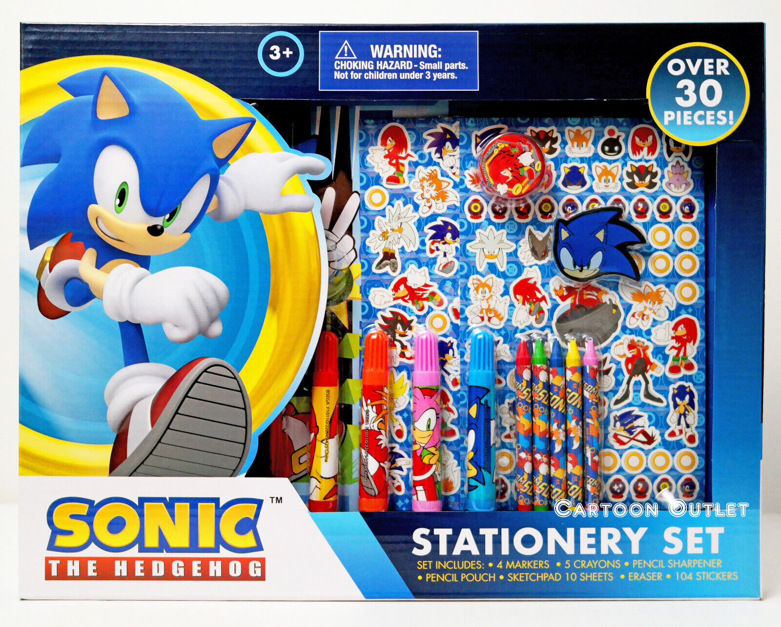 Sonic 30pc Stationery Set in Box