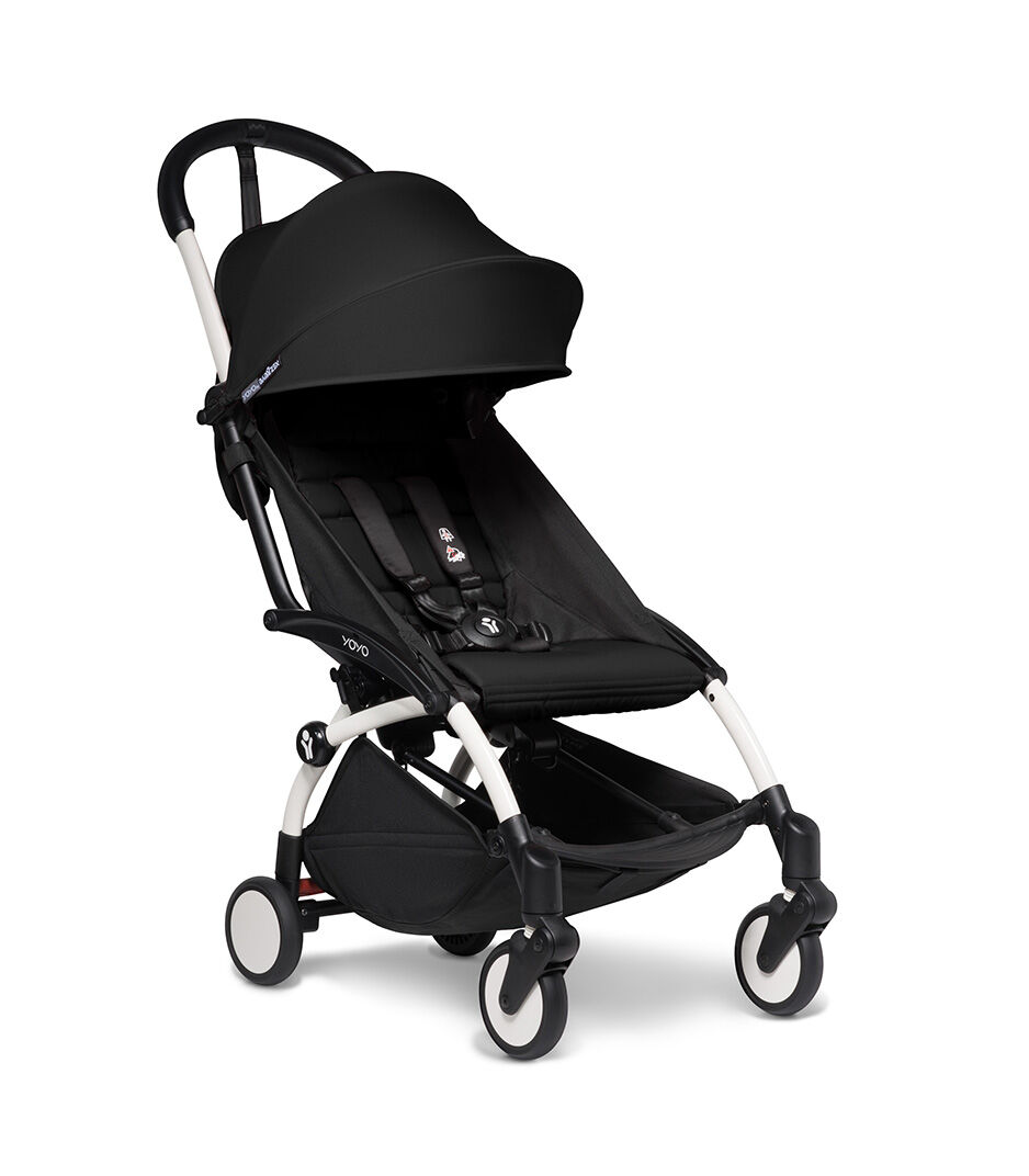 Stroller Bundle 6+ White w Black