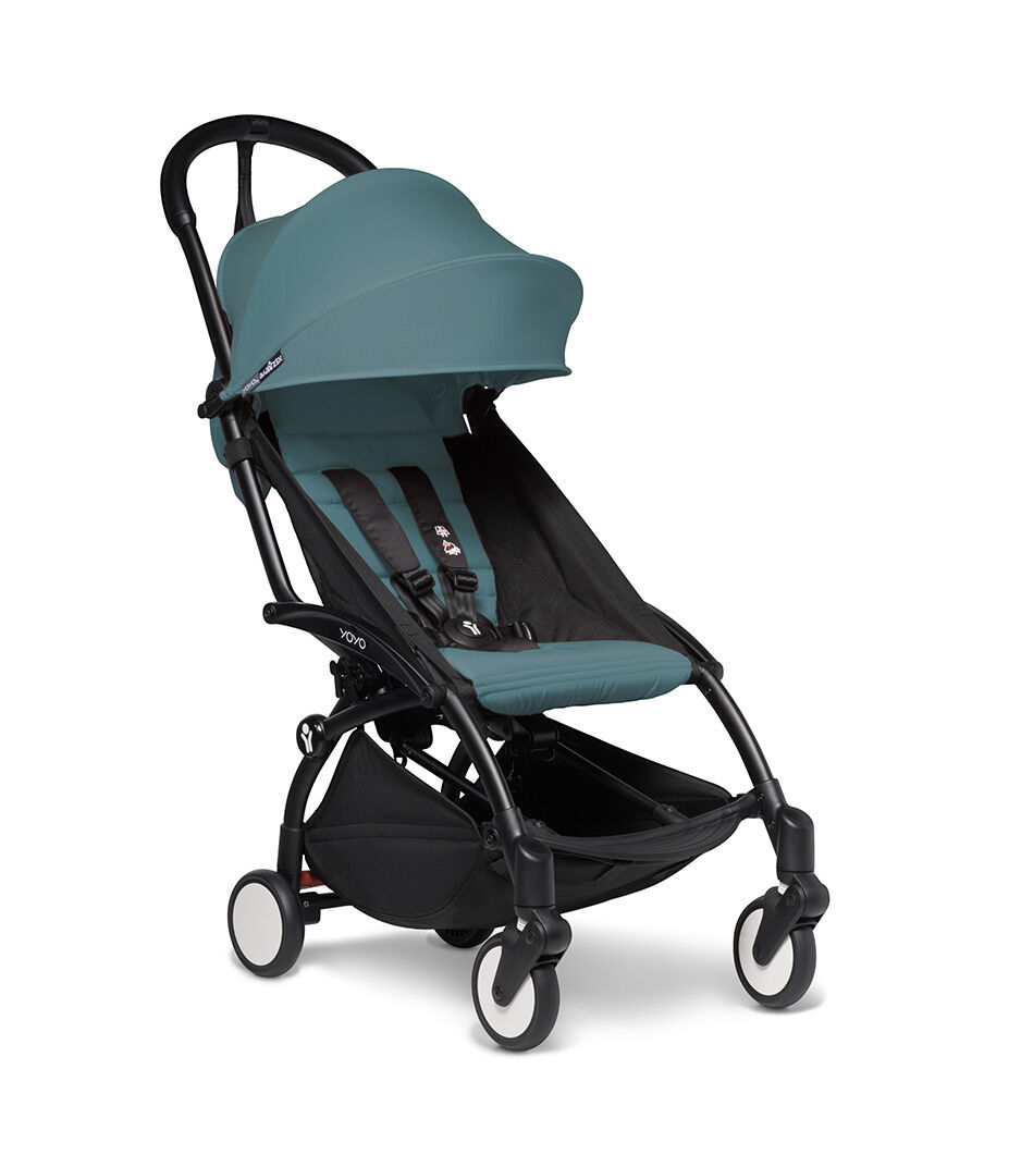 Stroller Bundle 6+ White w Aqua