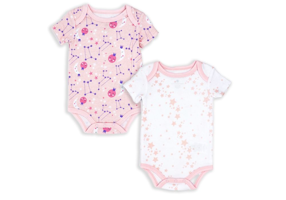 2PK BODYSUITS PINK