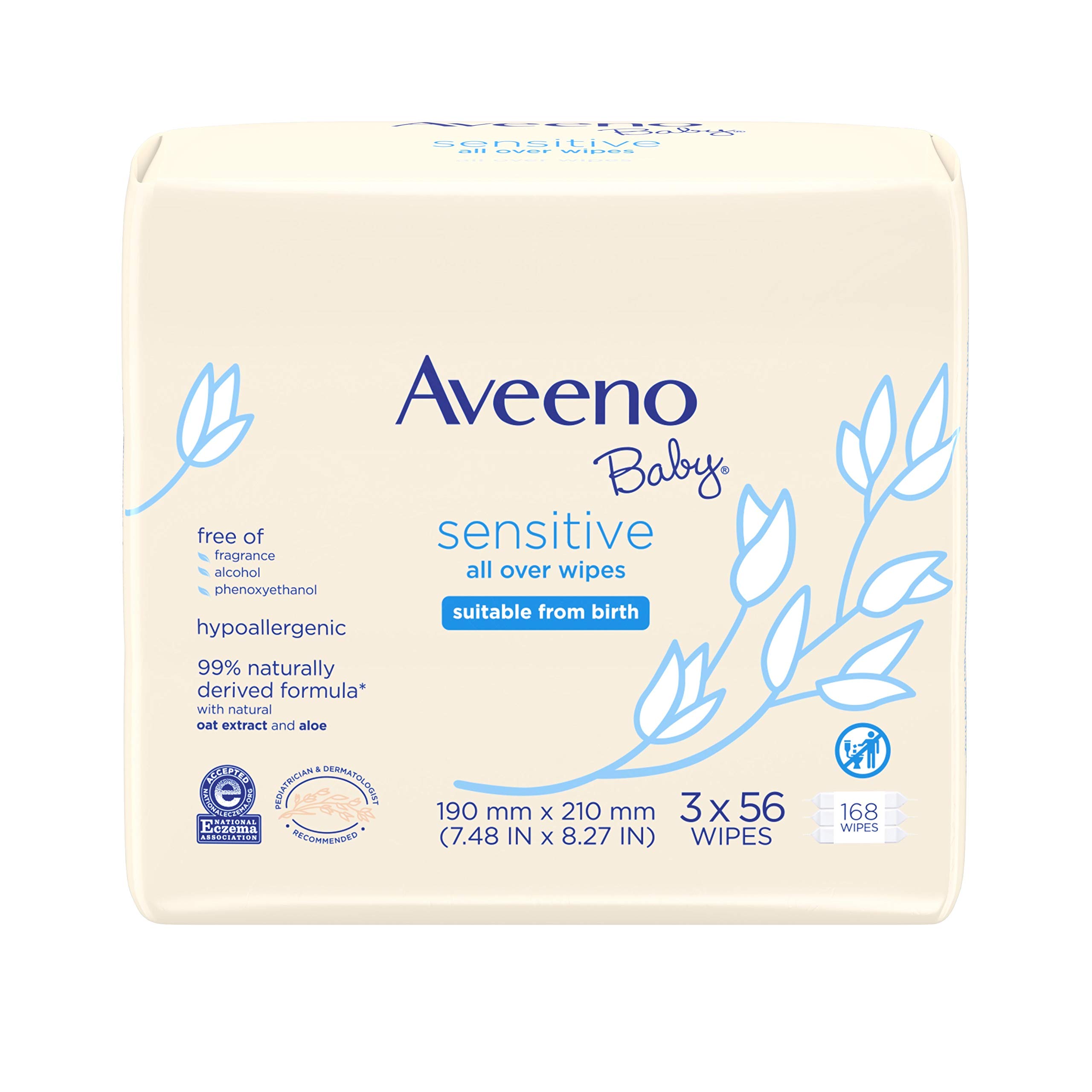 Aveeno Sens All Wipes 168CT