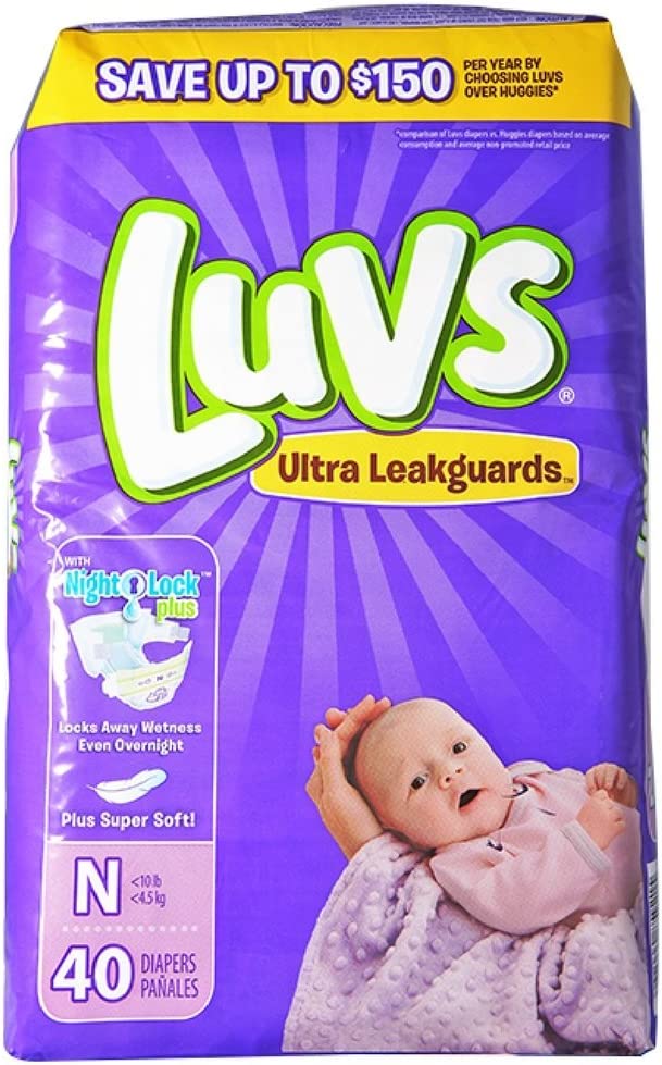 Luvs Diapers NB 40CT