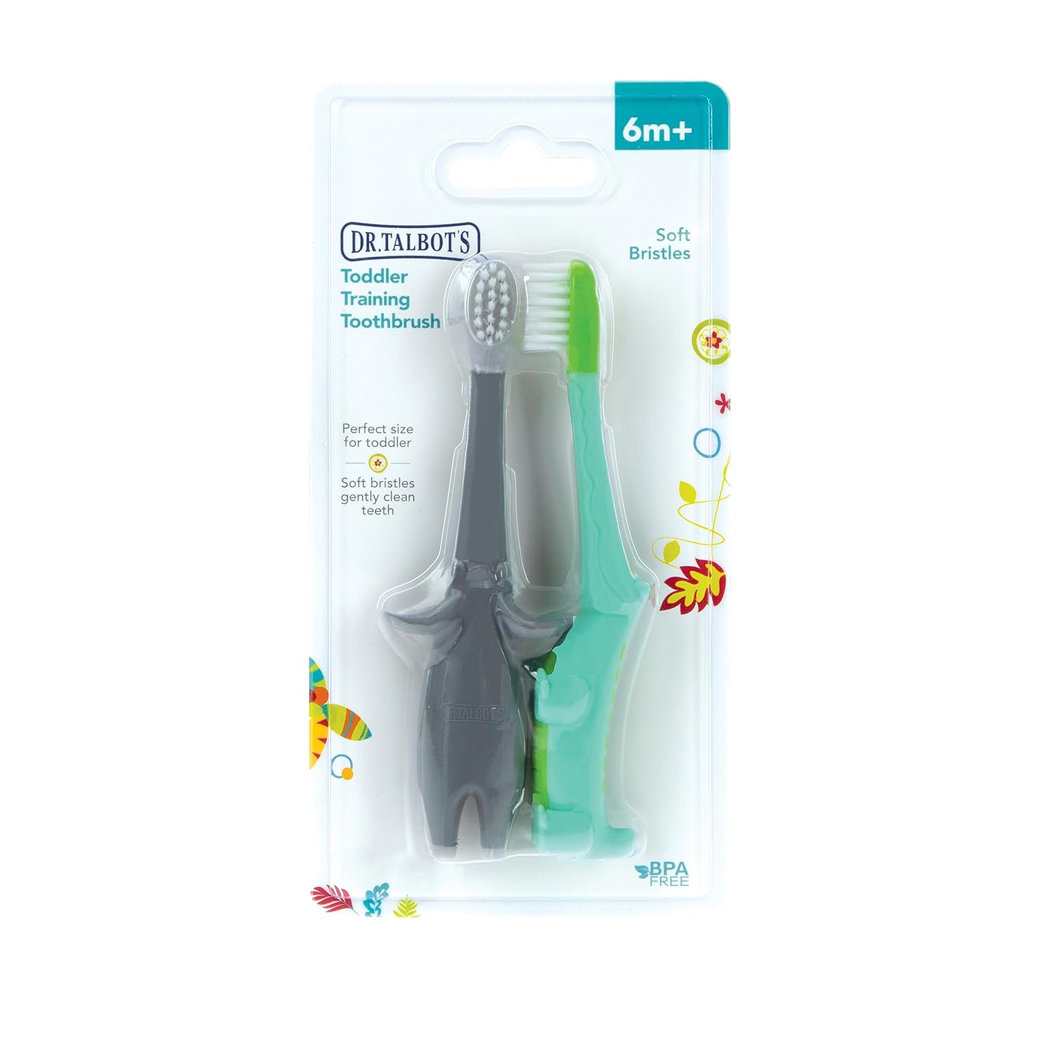 2PK TOOTHBRUSH / ELEPHANT&ALLIGA