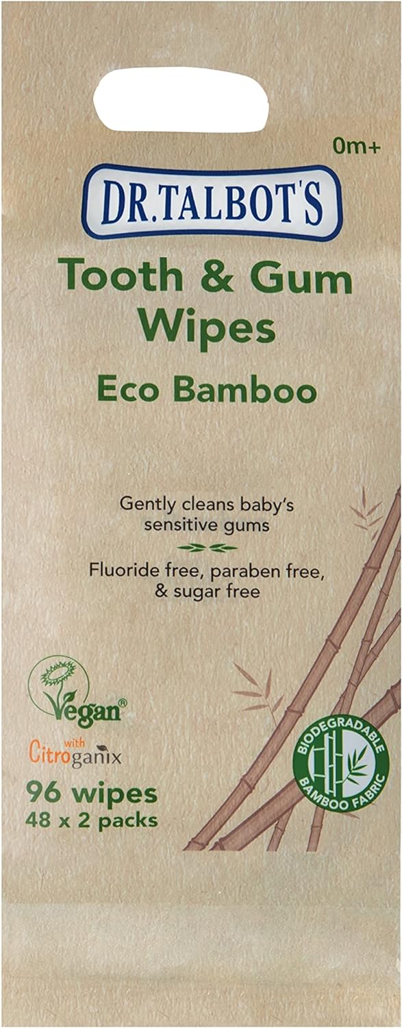96CT BAMBOO TOOTH & GUM WIPES