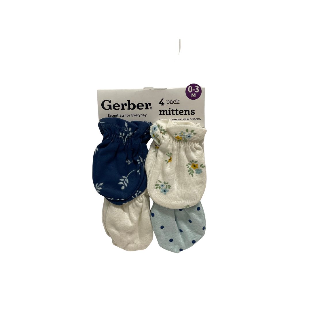 GB 4PK MITTEN, G04, 0-3M