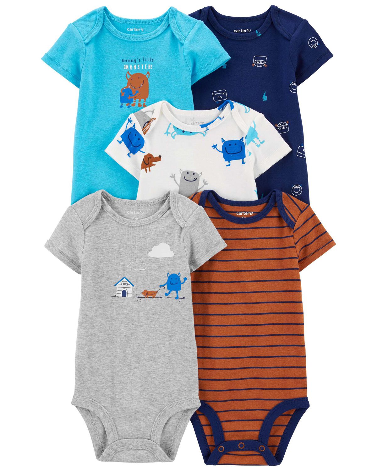 CARTERS 5PK ONESIES