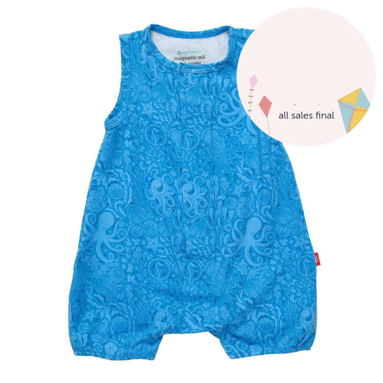 Seas The Day Blue Romper