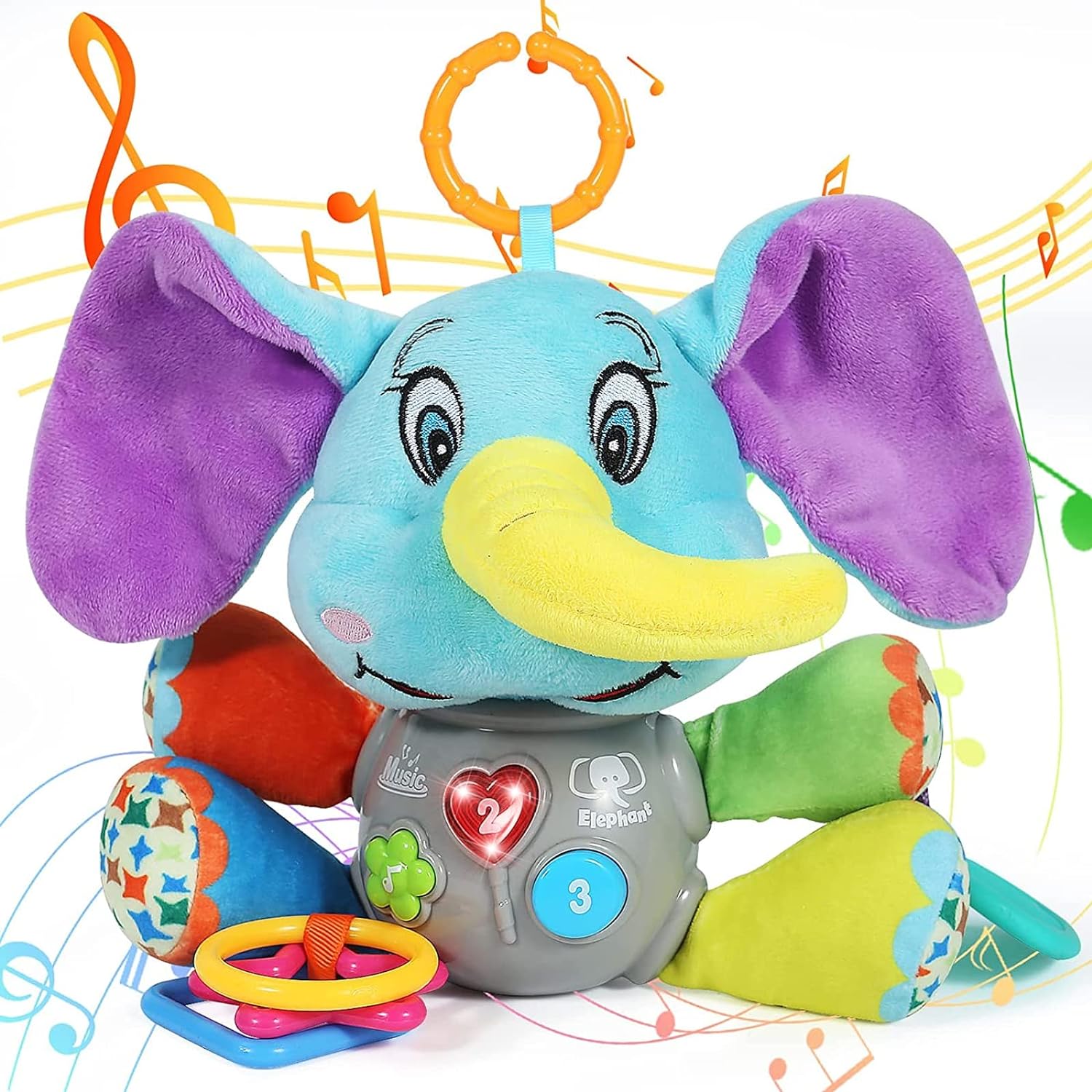 LIGHT UP MUSICAL PLUSH ELEPHANT