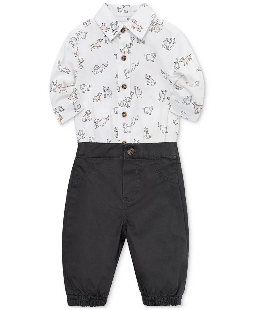 Puppy Fun Pant set-Black