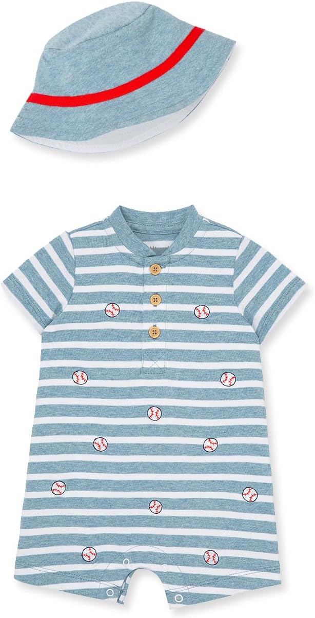 Baseball 2pk Rompers