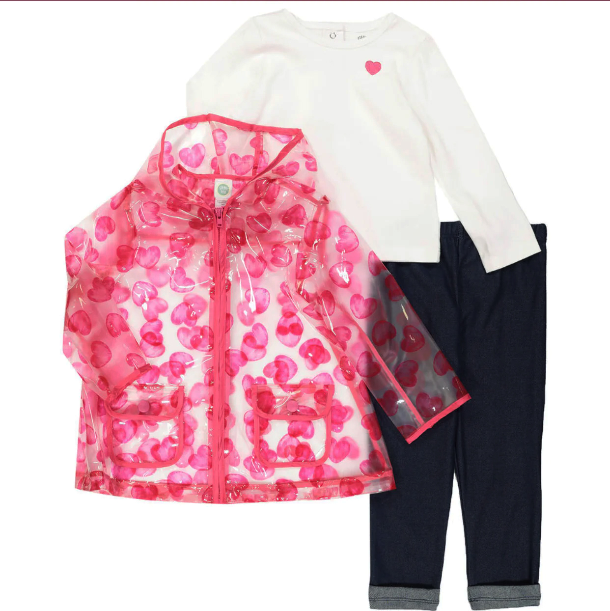 Hearts 3pc Hoodie Set