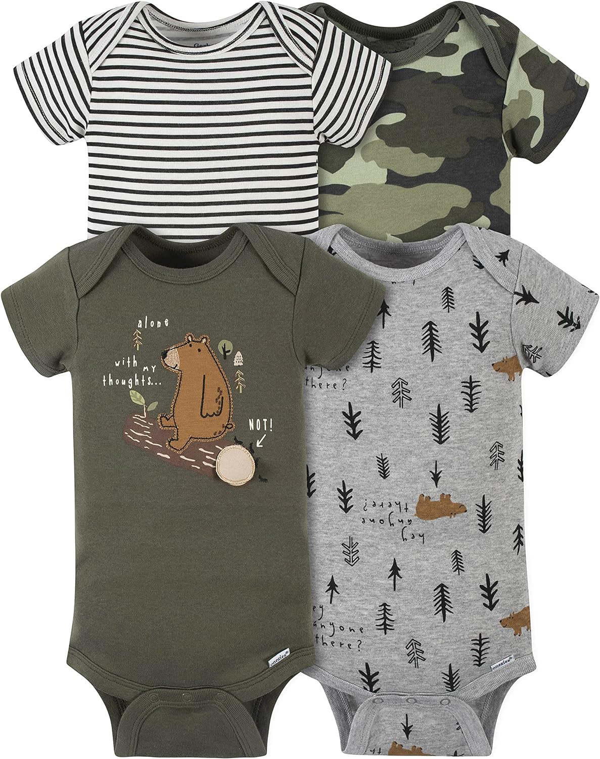 4PK ONESIES - Bear