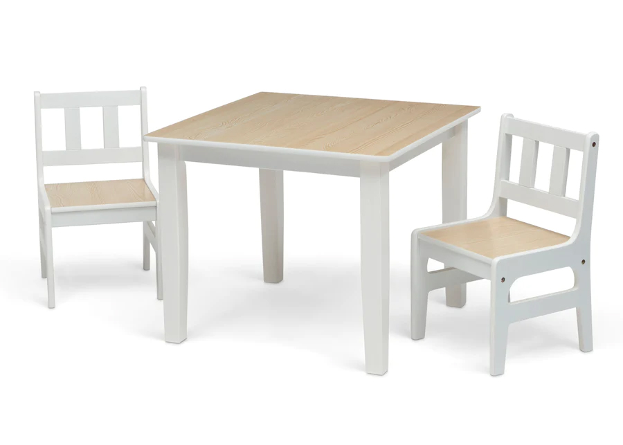 NATURAL 2 CHAIRS & TABLE SET