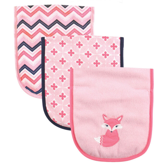 3pk Burp Cloth Fox