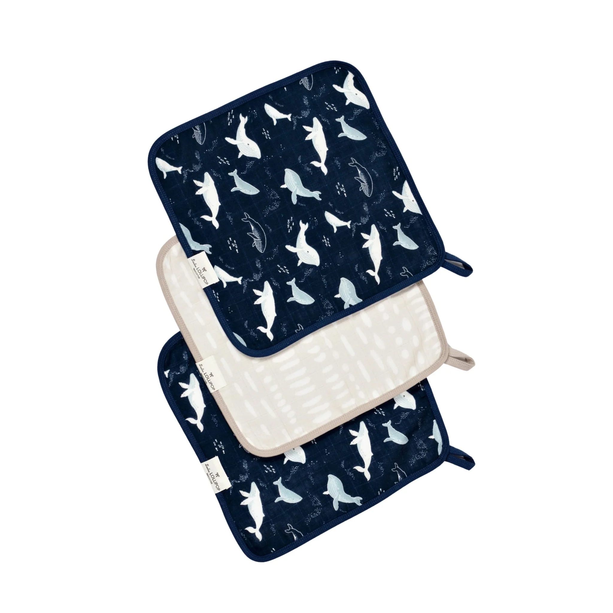 Whales Washcloth Set