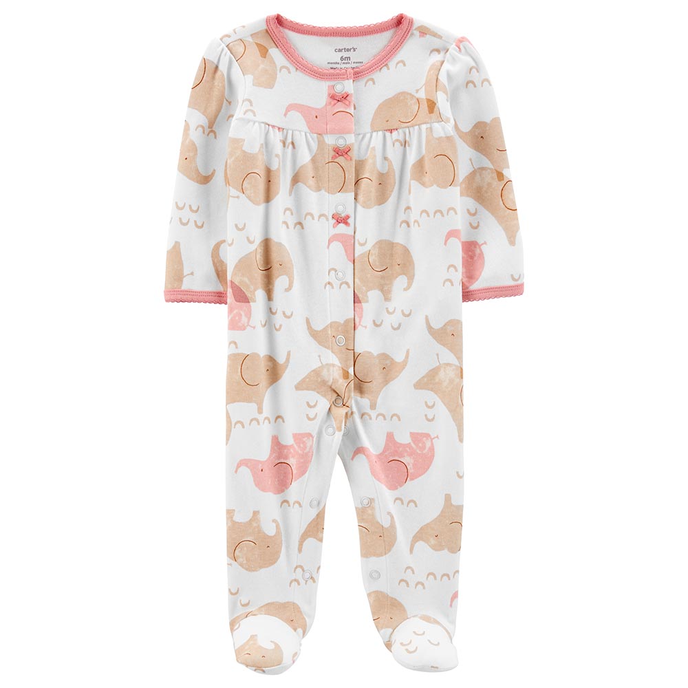 CARTERS PINK ELEPH SLEEPER