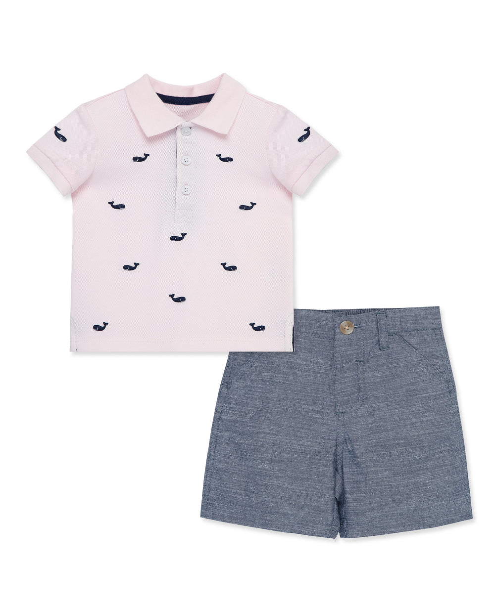 Whale Polo Short Set