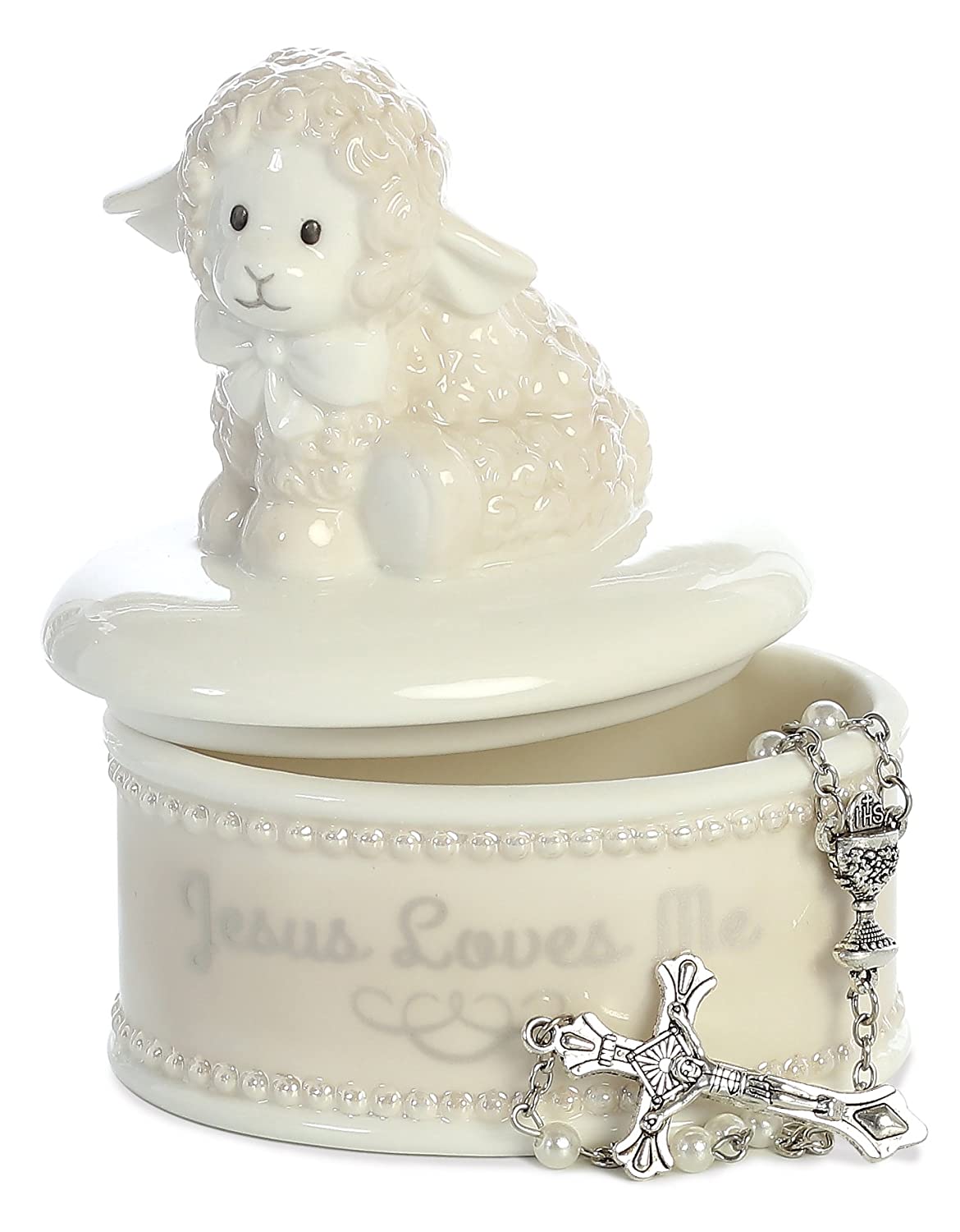 BLESSING LAMB ROSARY BOX