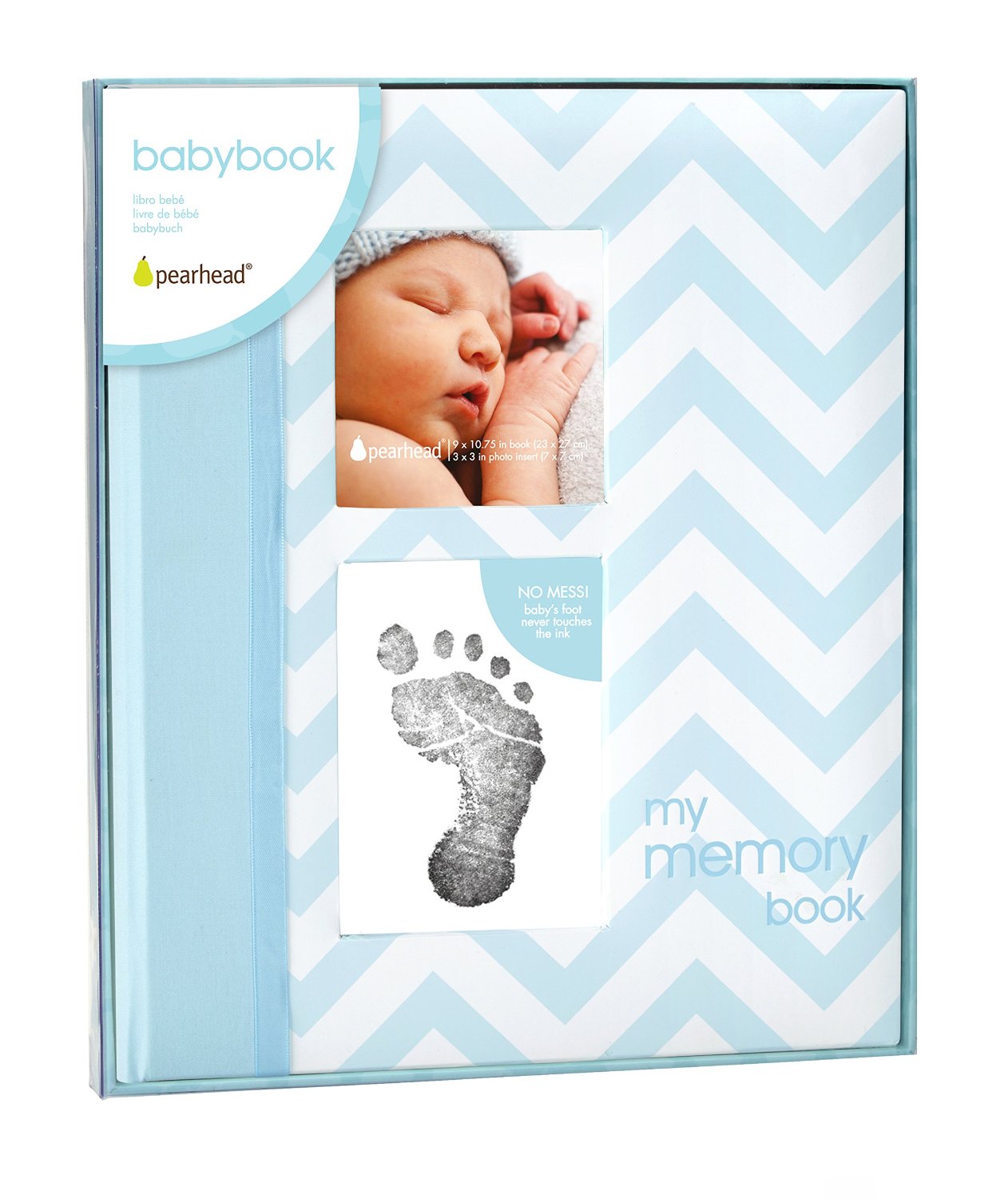 BabyBook Chevron-Blue