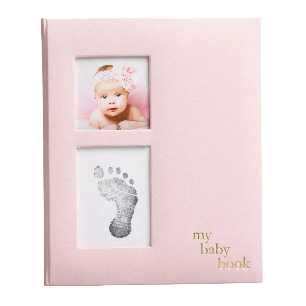 Linen Baby Book Pink