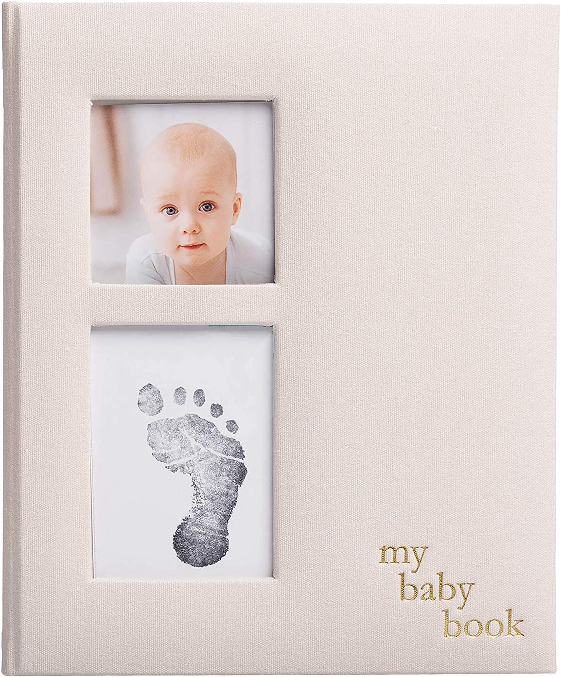 Linen Baby Book Ivory