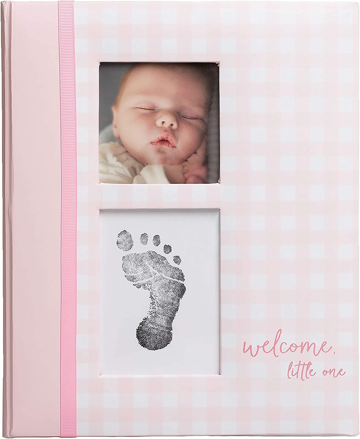 Gingham BabyBook Pink