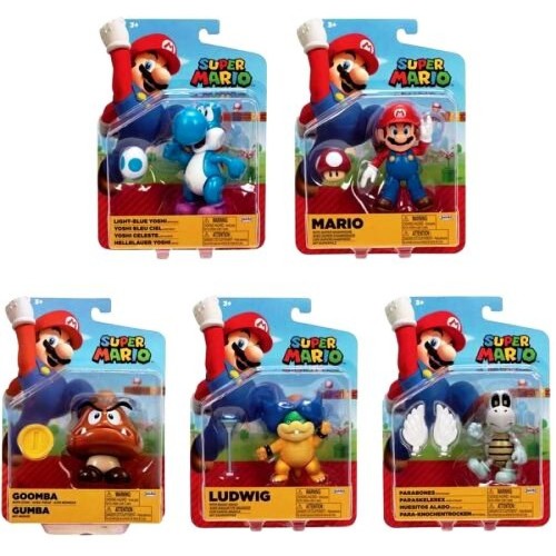 SUPER MARIO ART. FIGURES 4"