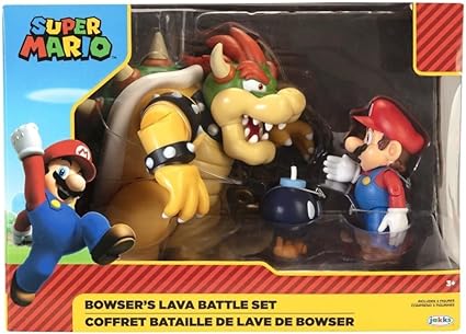 Mario vs Bowser Diorama Set