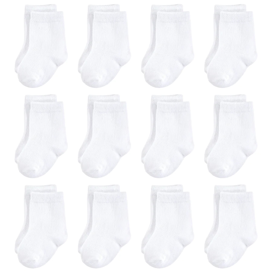 Organic Socks 12pk - White