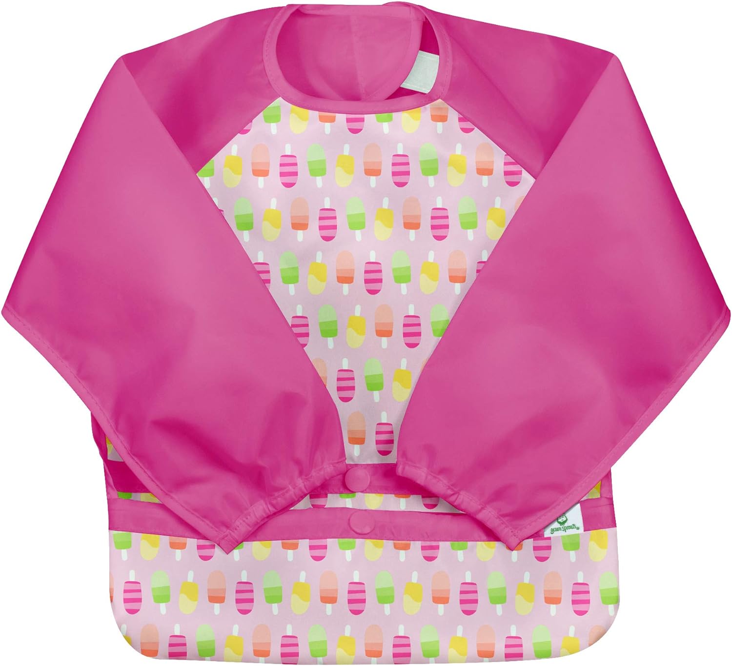 Snap&Go L/S Pink Popsicles Bib