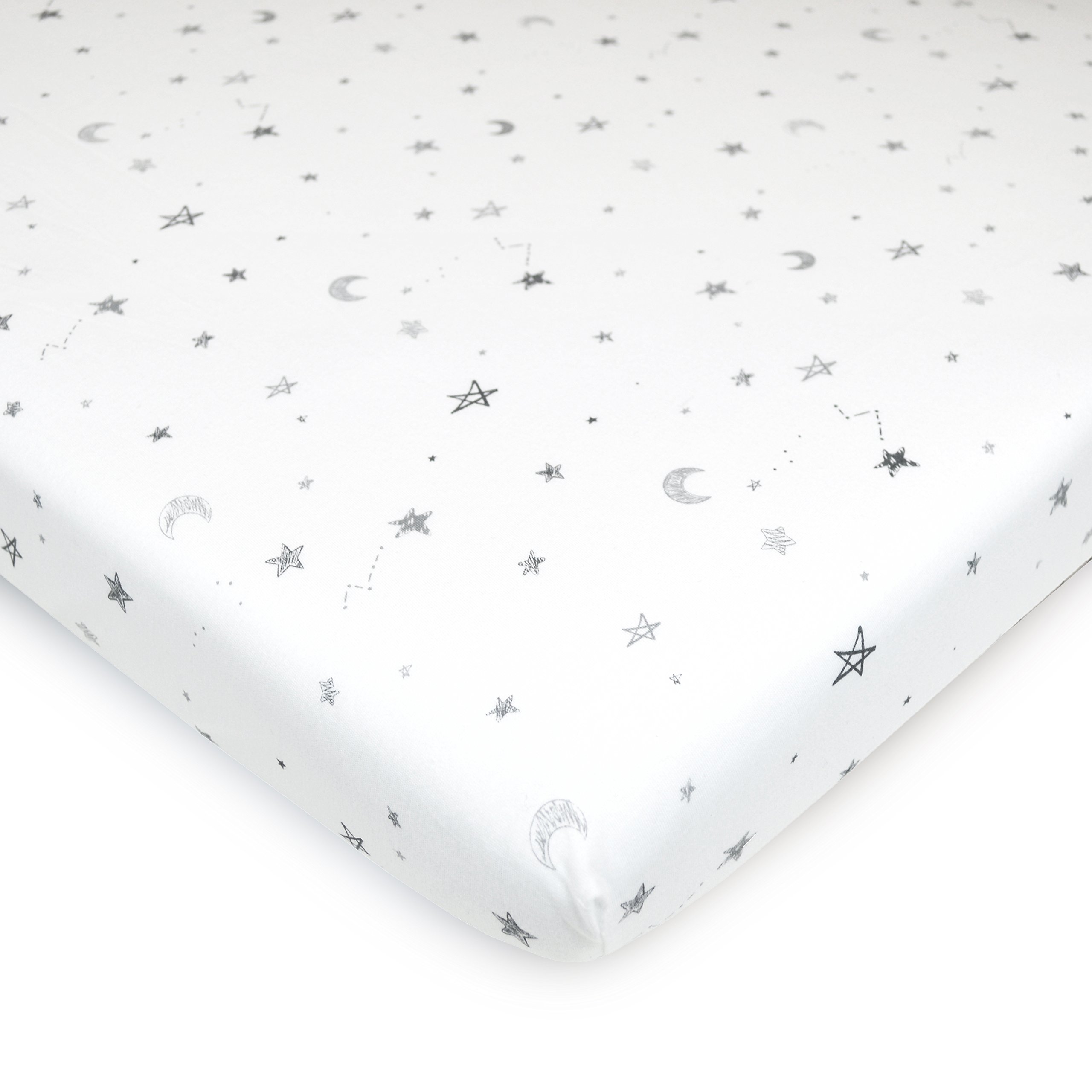 Mini Crib Sheet Stars & Moon