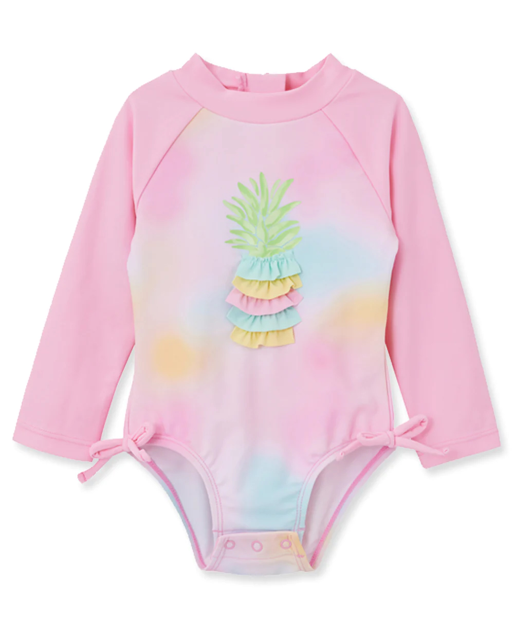 Pineapple 1PC Rashguard Pink