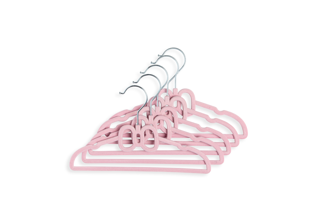 10pk Hangers Rose Bow