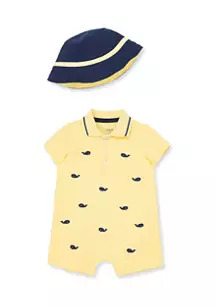 Whales Romper-Hat