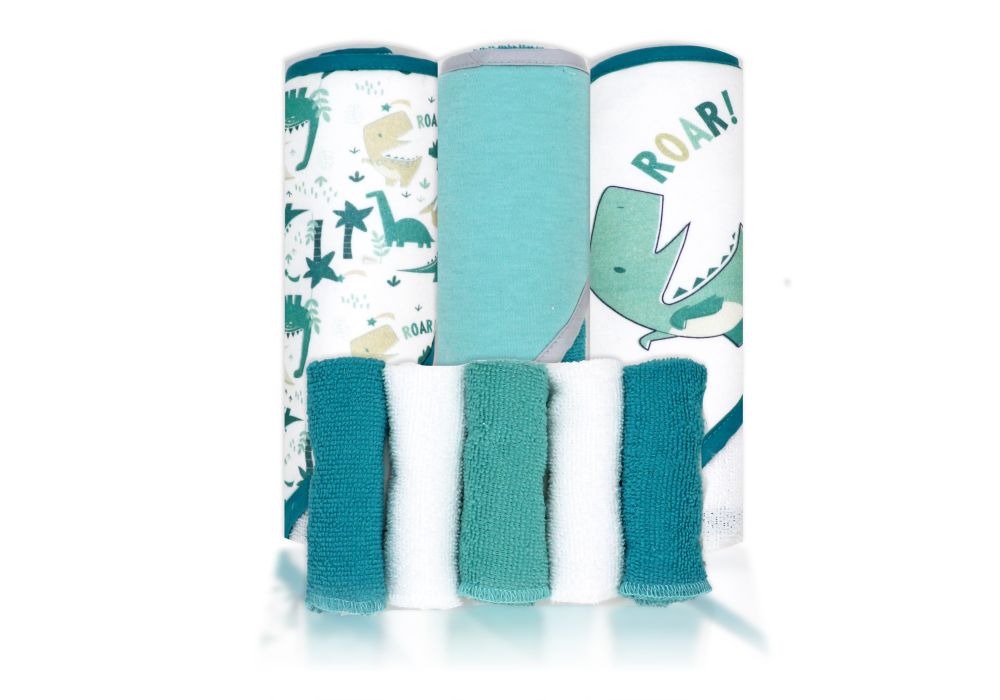 Dinosaur 8pc Bath Set