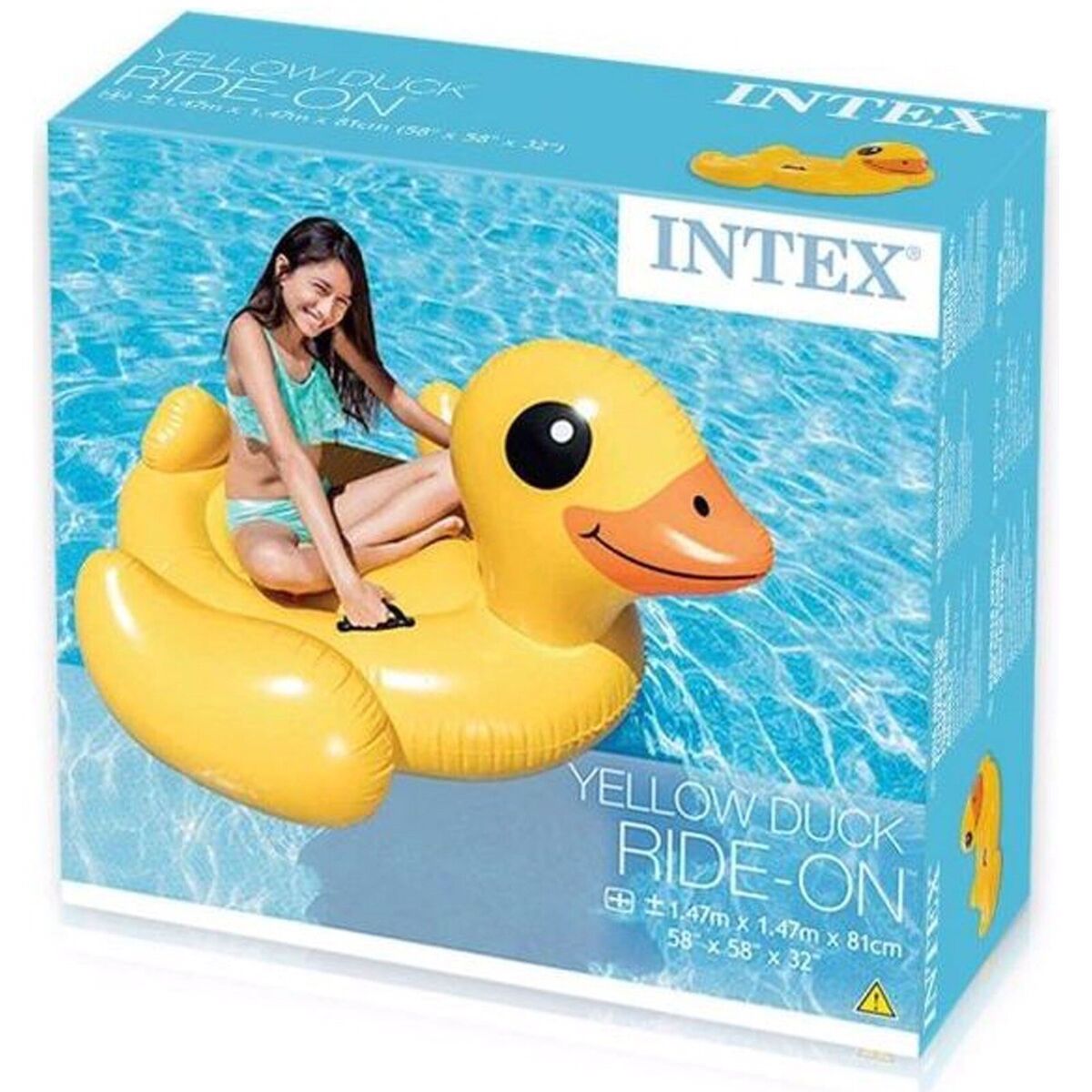 Yellow Duck Inflatable Ride-on