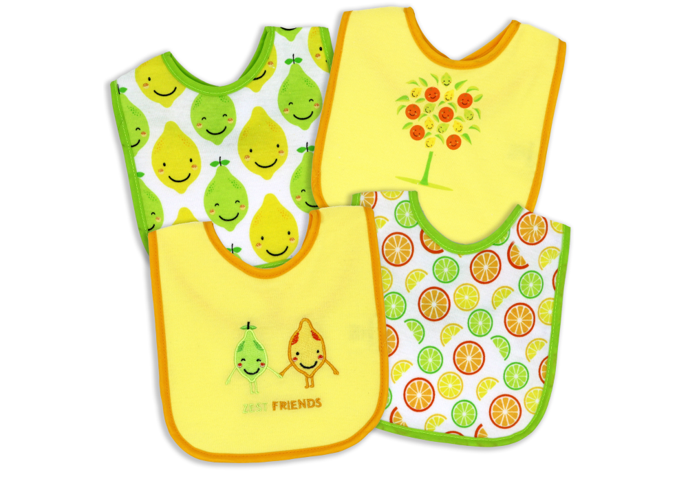 4PK BIB YELLOW