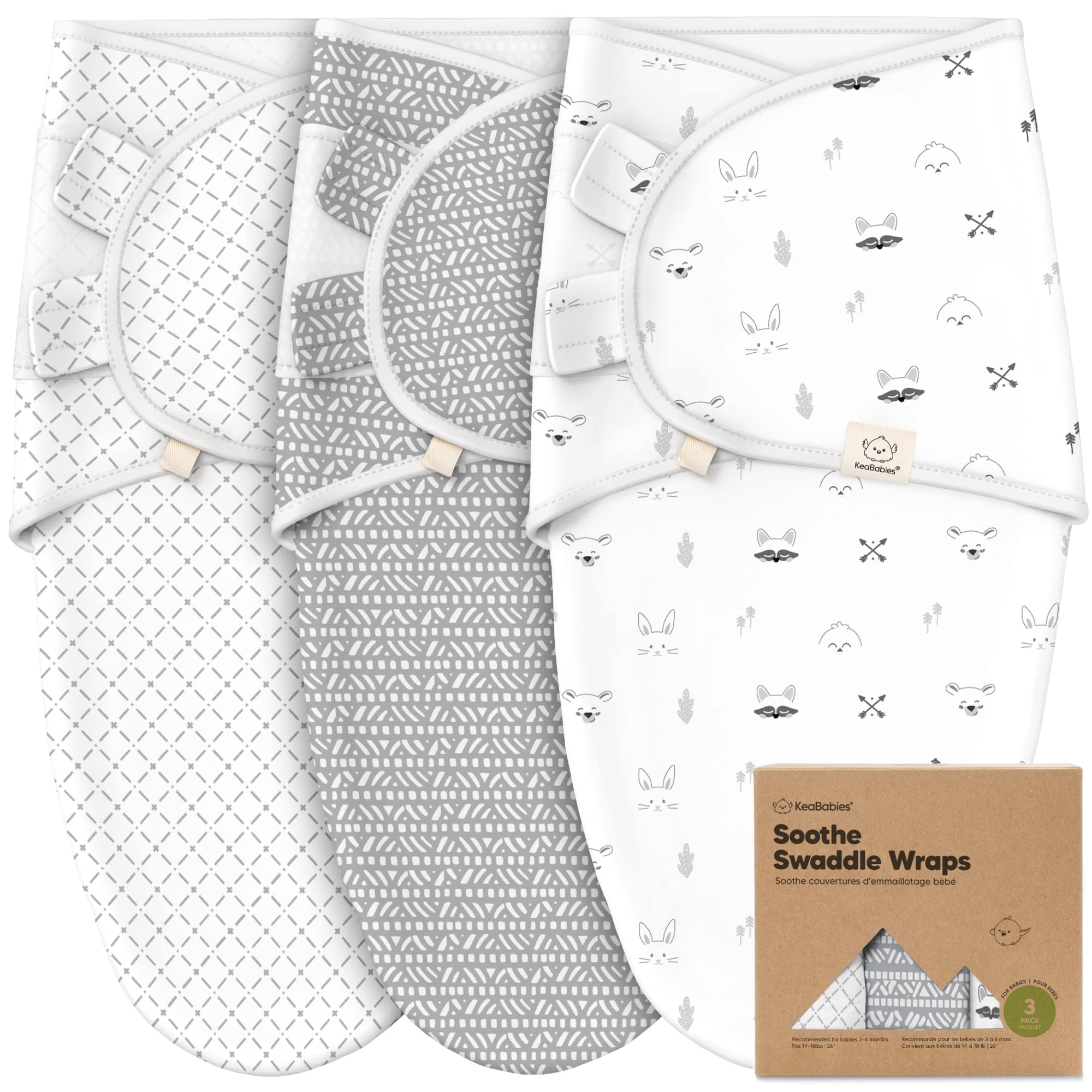 Nordic 3pk Swaddle Wrap