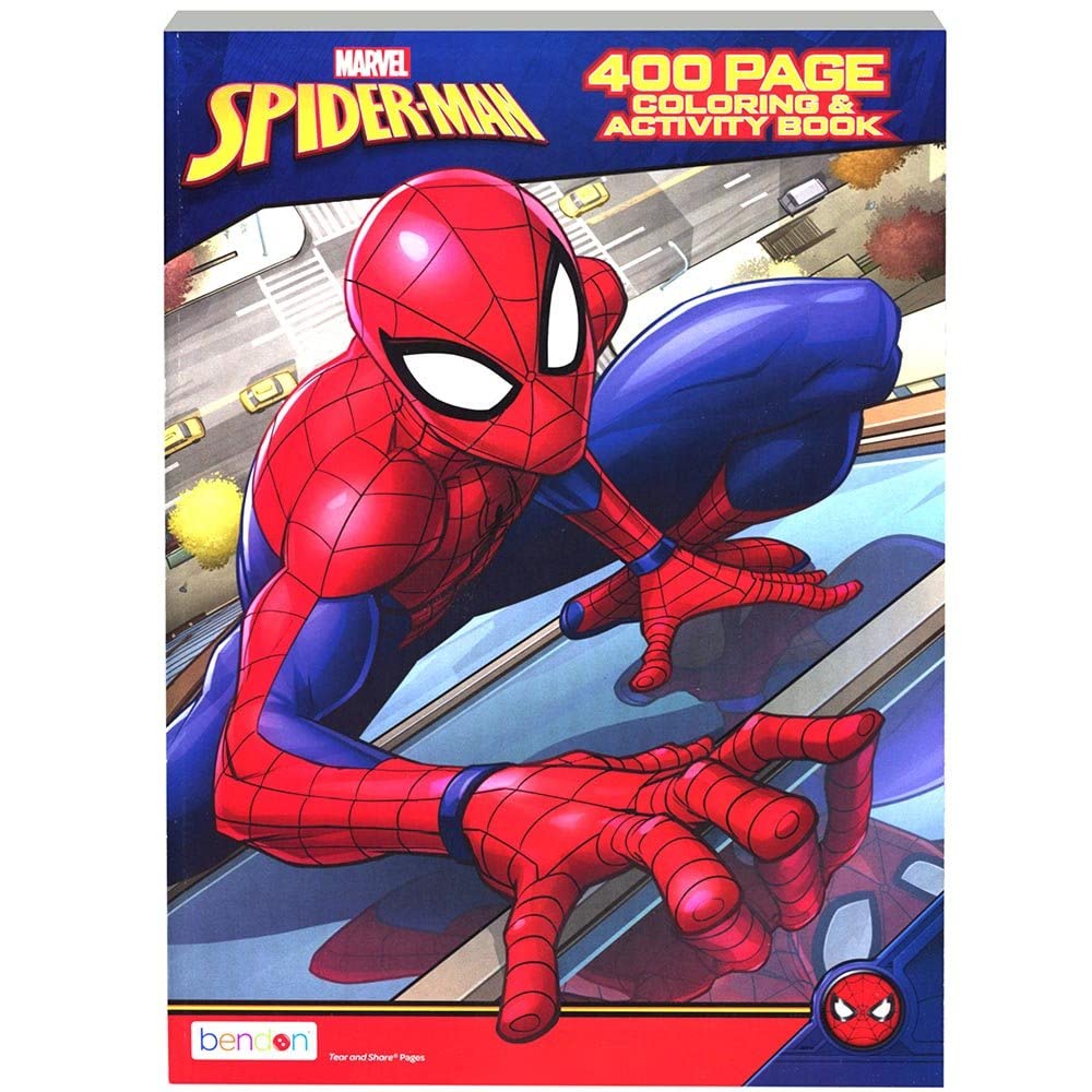 Spiderman 400pg Coloring Book