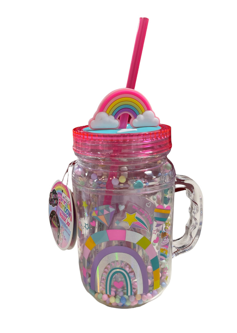 Mason Jar 19.3.OZ Rainbow