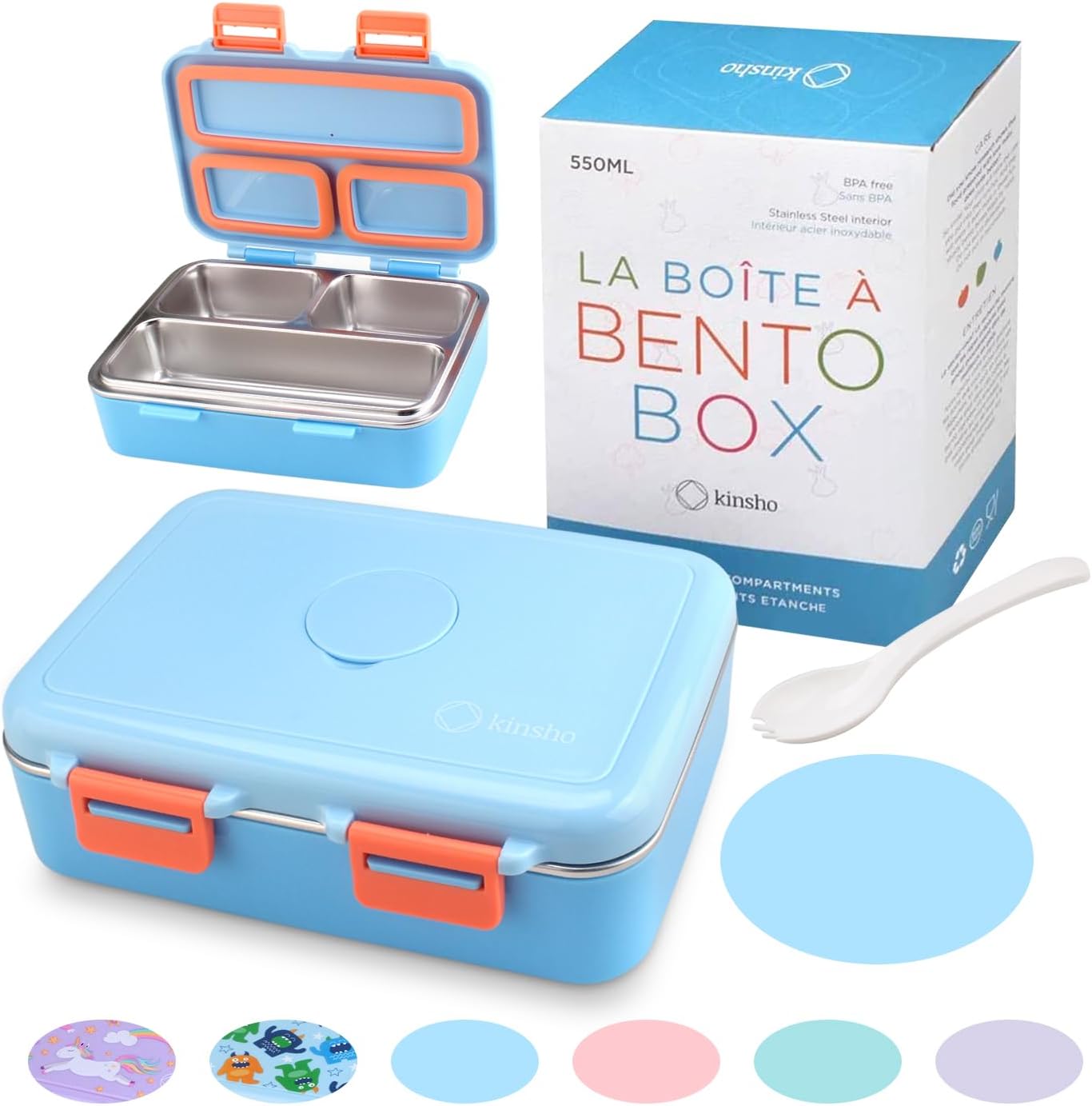 Stainless Bento Box Blue