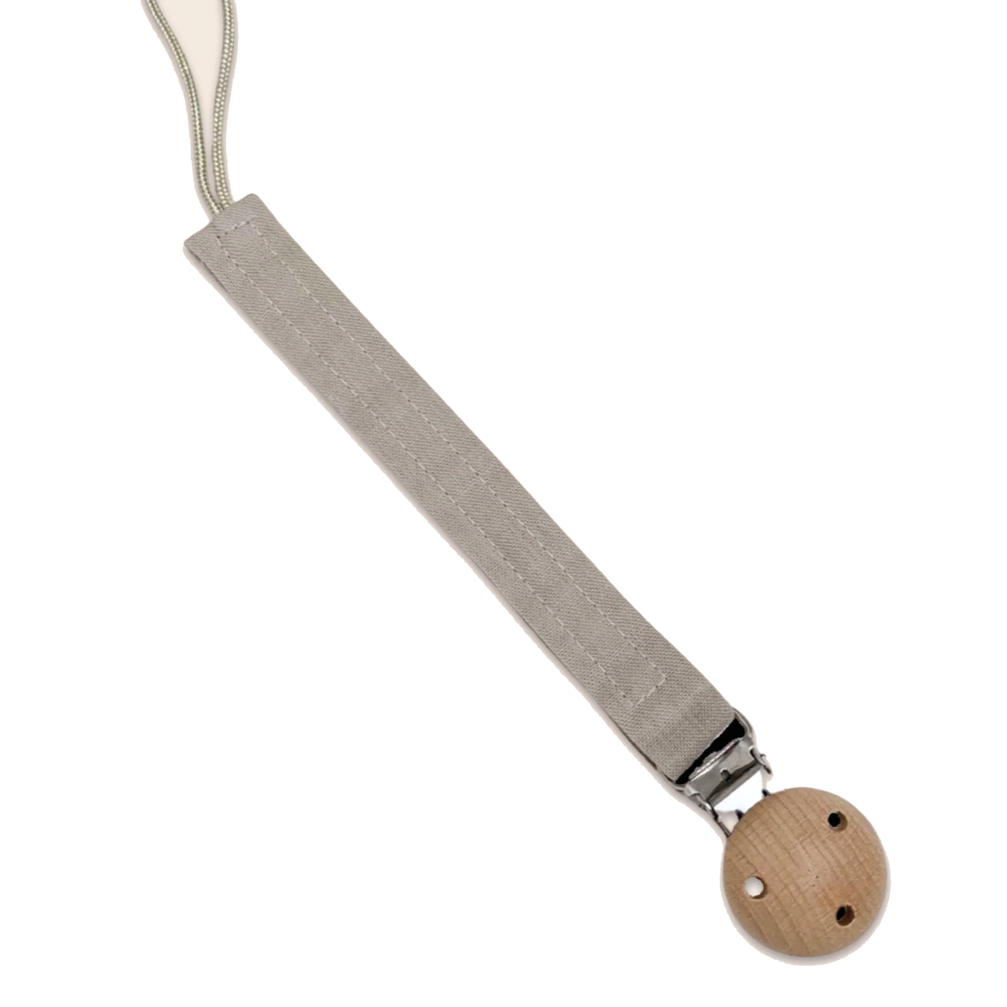 Pacifier Clip Beige