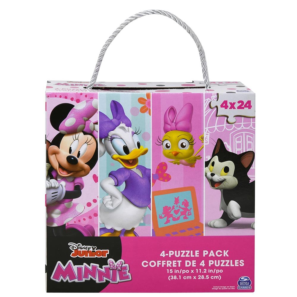 Minnie  4-pk Puzzles with Rope