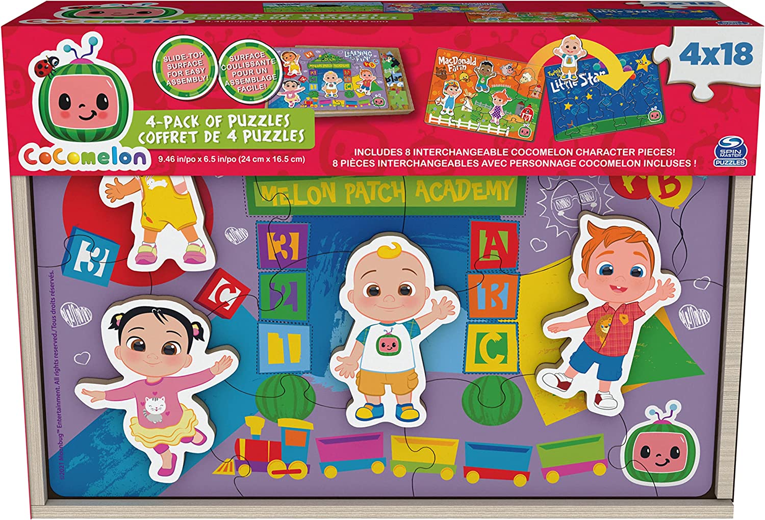 Cocomelon 4pk Puzzle