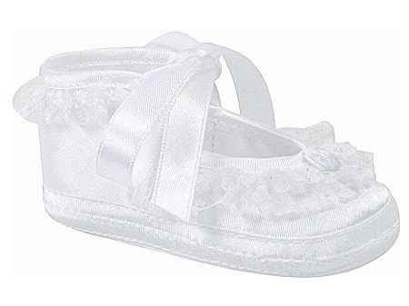 White Satin Slipper Lace