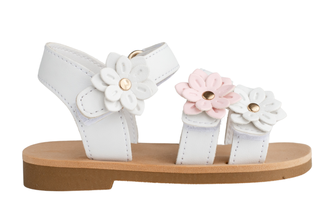 White Sandal W Flower